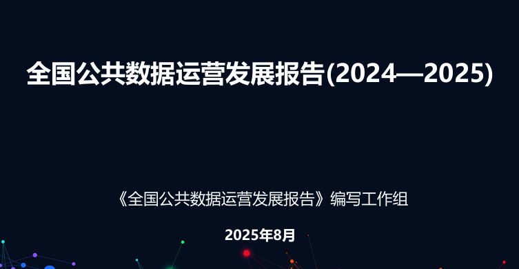 全国公共数据运营发展报告（2024—2025）