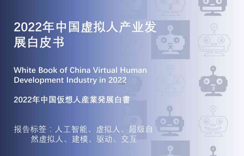 2022年中国虚拟人产业发展白皮书