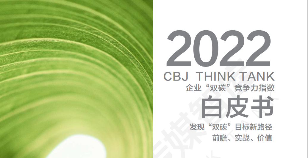2022企业“双碳”竞争力指数白皮书