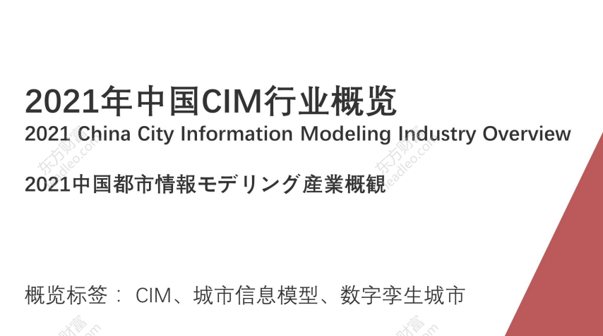 2021年中国CIM行业概览 