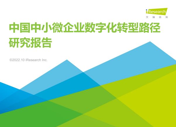 2022年中国中小微企业数字化转型路径研究报告