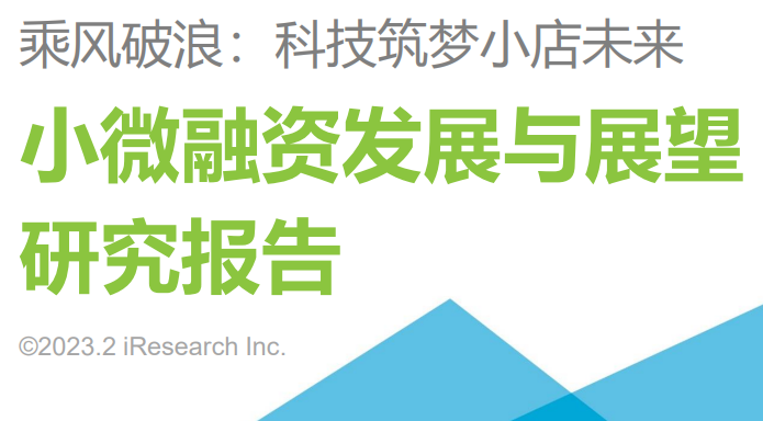 2022年小微融资发展与展望研究报告