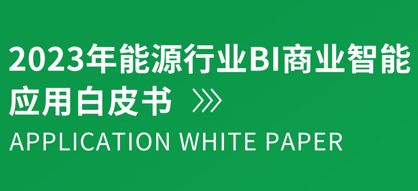2023年能源行业BI商业智能应用白皮书