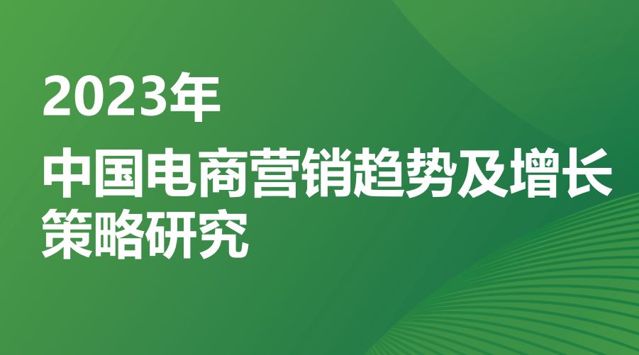 2023年中国电商营销趋势及增长策略研究