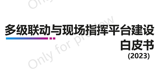 2023多级联动与现场指挥平台建设白皮书