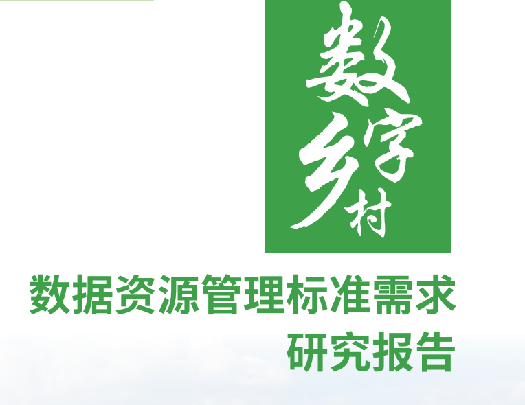 数字乡村数据资源管理标准需求研究报告
