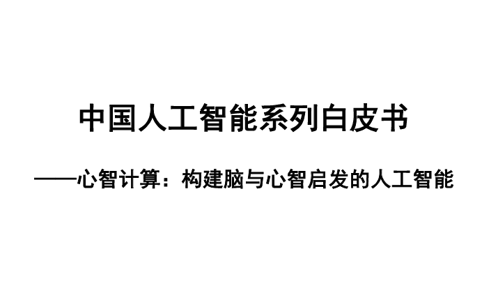 2023中国人工智能系列白皮书--心智计算：构建脑与心智启发的人工智能