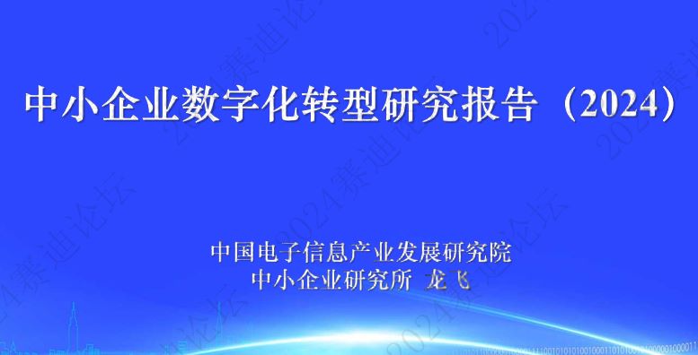 中小企业数字化转型研究报告（2024）