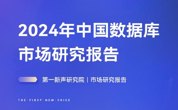 2024年中国数据库市场研究报告