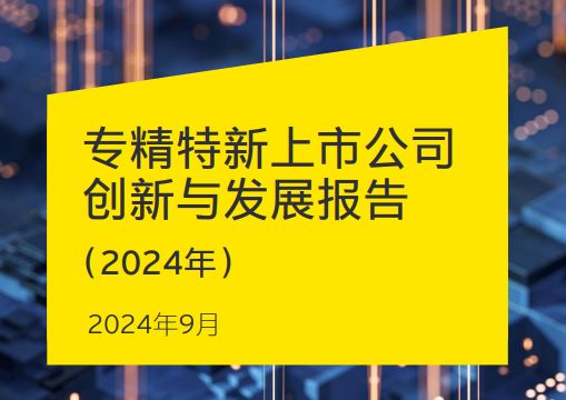 专精特新上市公司创新与发展报告（2024年）
