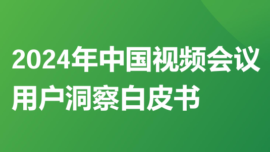 2024年中国视频会议用户洞察白皮书