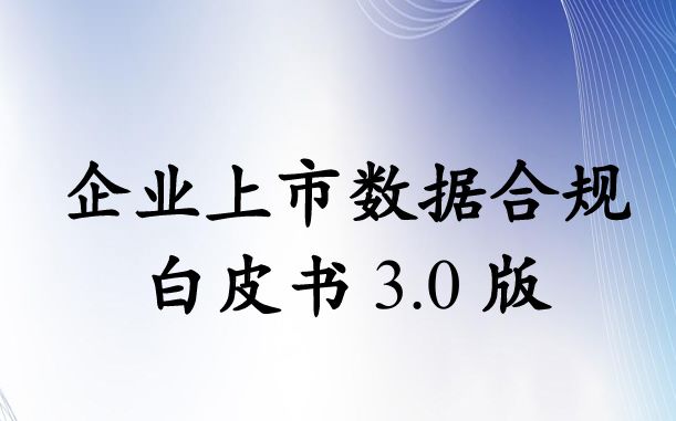 2025年企业上市数据合规白皮书3.0版