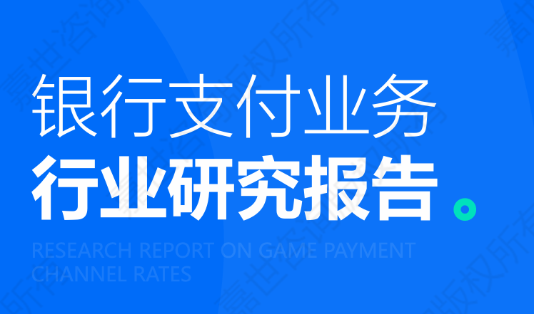 银行支付业务行业研究报告