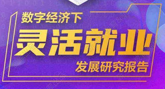 数字经济下灵活就业发展研究报告
