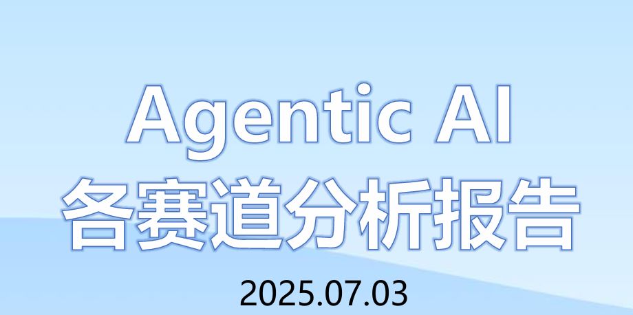 Agentic AI 各赛道分析报告