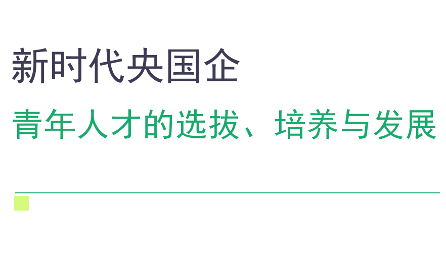 2025年新时代央国企青年人才的选拔培养与发展报告