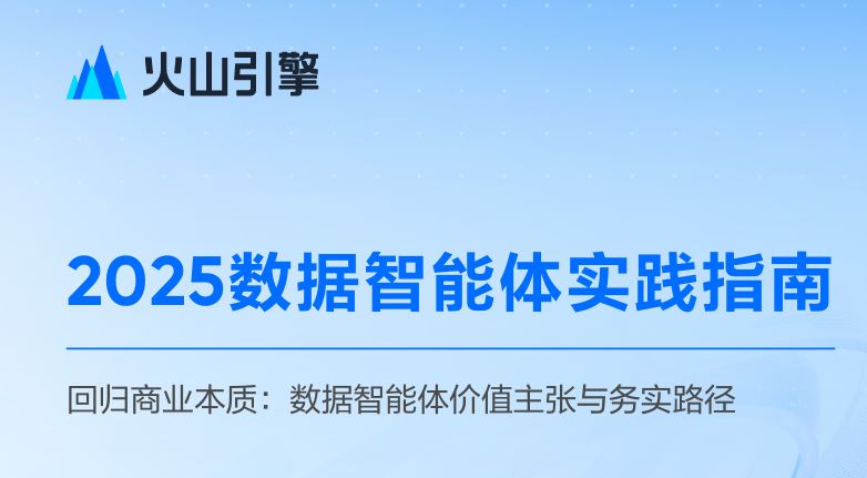 2025数据智能体实践指南