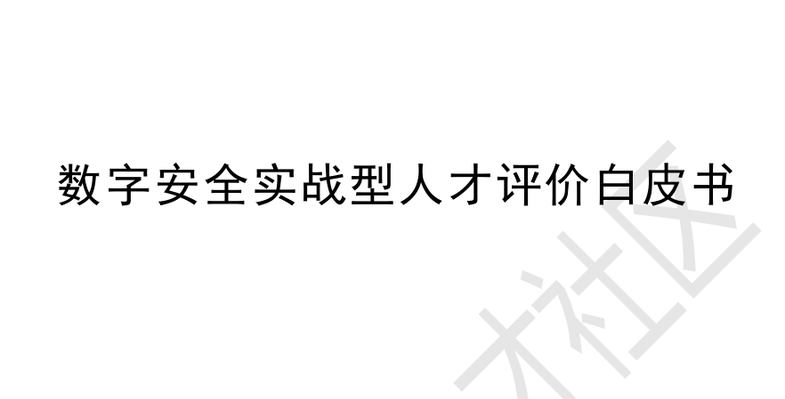 2026数字安全实战型人才评价白皮书