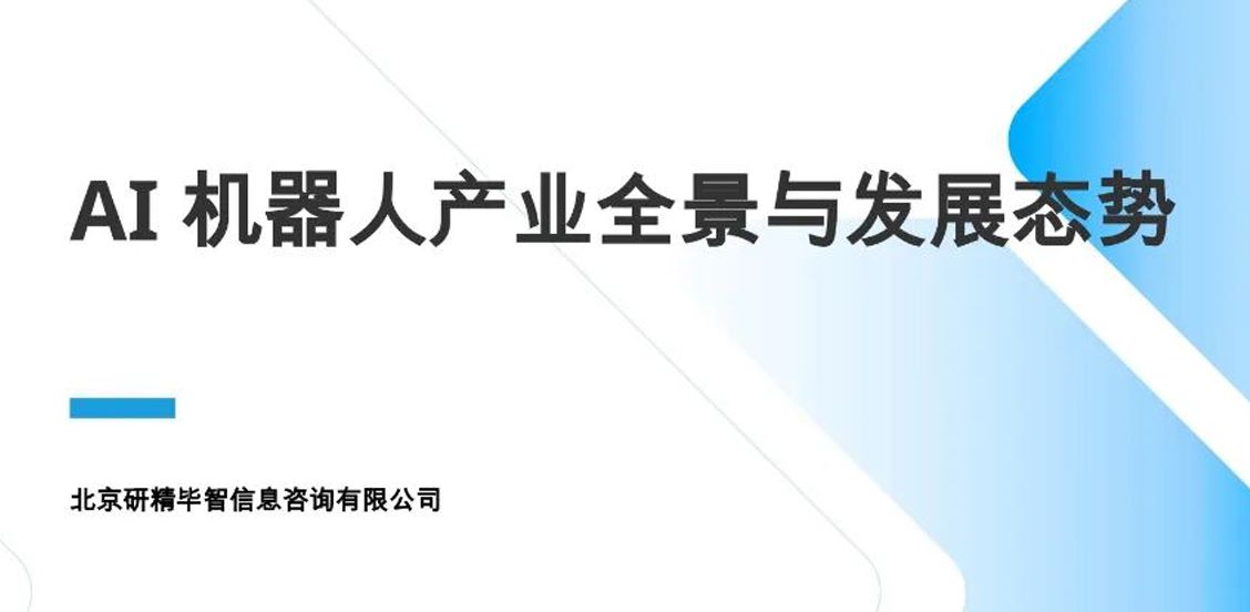 AI机器人产业全景与发展态势报告